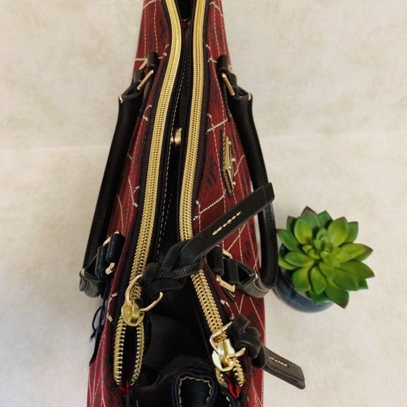 Dooney & Bourke Willa Satchel Bourdeaux NWT - Picture 4 of 7